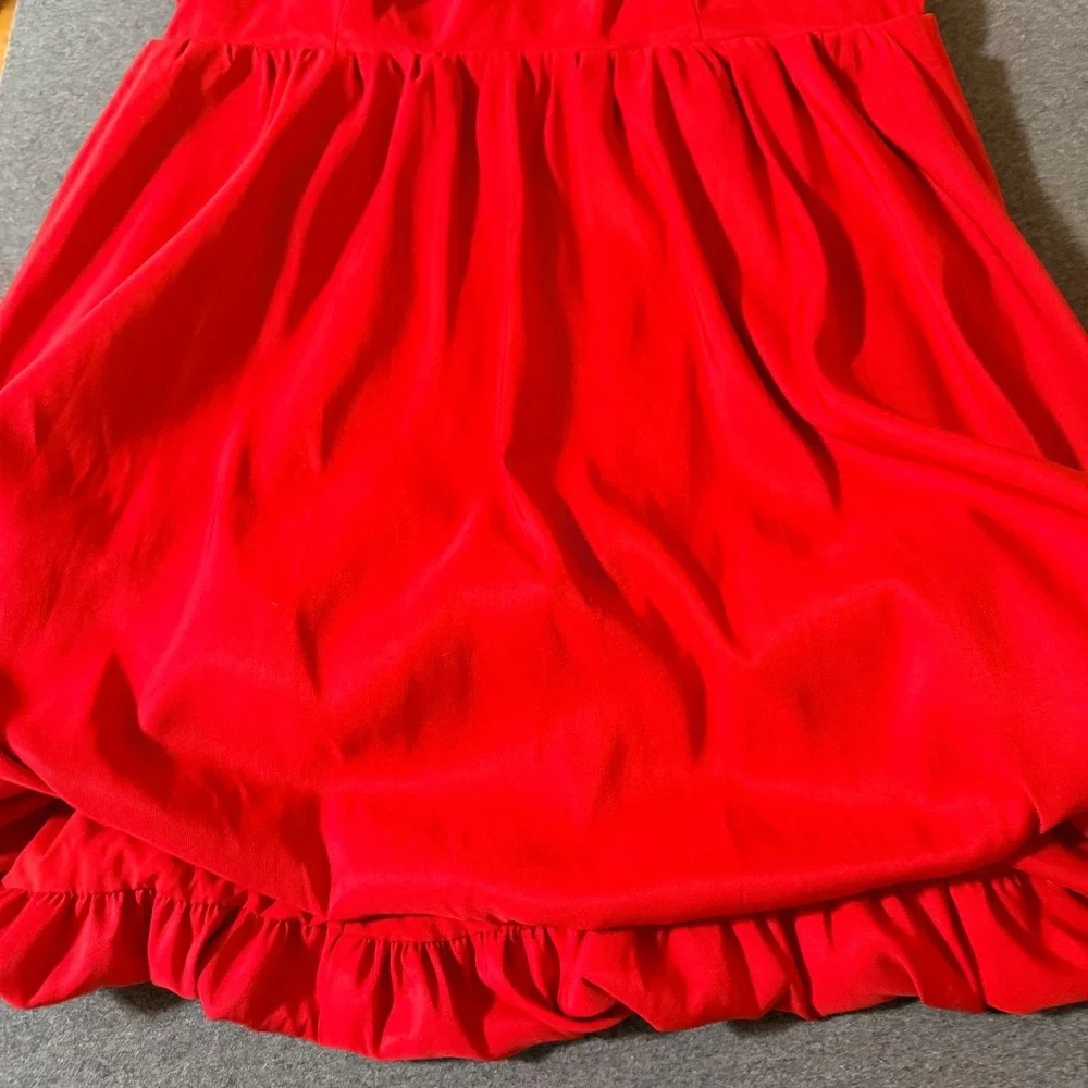 A New Day Puff Mini Strappy/Strapless Dress Size L , Red - Picture 5 of 8